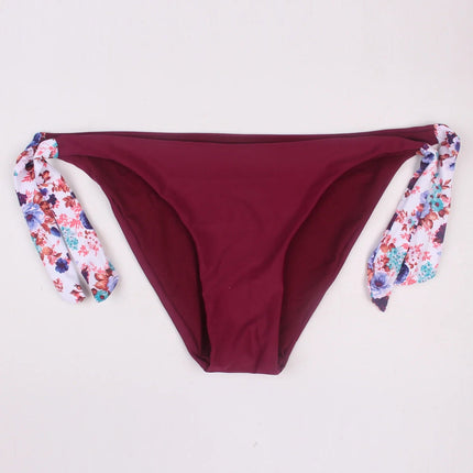 Bikini da donna sexy stile estivo da spiaggia, bikini push up con scollo all'americana, costume da bagno brasiliano floreale PlatiNum