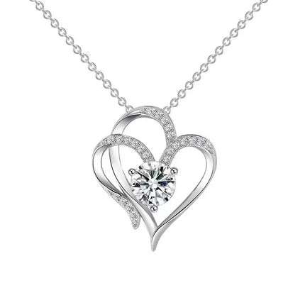 Collana in Argento 925 Scintillante per Donna e Uomo, Gioiello Raffinato per Matrimoni, Fidanzamenti, Feste, Regalo di San Valentino PlatiNum