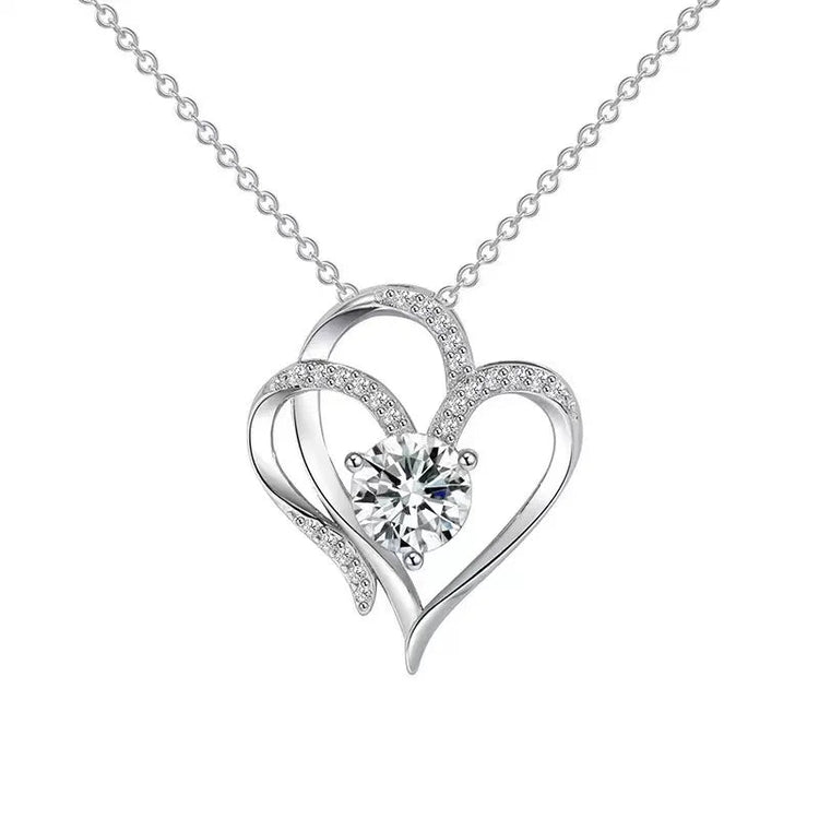 Collana in Argento 925 Scintillante per Donna e Uomo, Gioiello Raffinato per Matrimoni, Fidanzamenti, Feste, Regalo di San Valentino PlatiNum