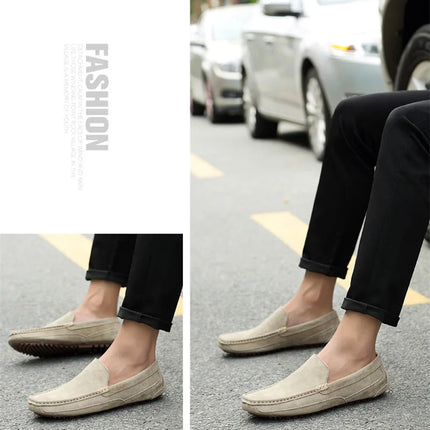 Mocassini da uomo in pelle scamosciata di lusso 2022 scarpe casual da uomo scarpe da barca fatte a mano da uomo Slipon scarpe da guida mocassini maschili Zapatos
