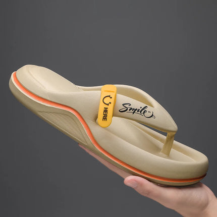 New Men's Women's Slippers Flip Flops Indoor Outdoor Beach Sandals Super Soft Bottom Slides Non-Slip Thick Sole Men's Slippers