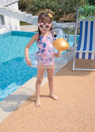 Rooxin Flamingo Nuoto Cerchio Bambino Infantile Galleggiante Piscina Anello di Nuoto Con Parasole Sedile Galleggiante Estate Spiaggia Piscina Festa Giocattoli