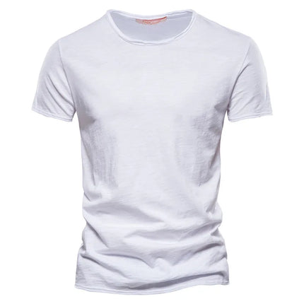 100% Cotton Men's T-shirt Casual Soft Fitness Summer Thin T-shirts Men's Home Clothes O-Neck Short Sleeve Solid T Shirt for Men