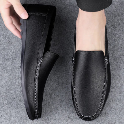Scarpe casual da uomo in pelle moda Estate comode slip on di alta qualità Mocassini bianchi Comode scarpe da barca da guida Mocassini da passeggio