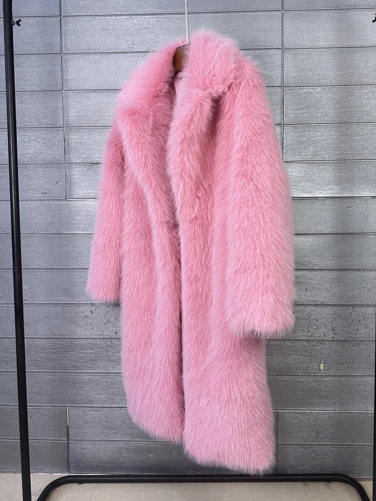 ZADORIN 2026 New Elegant Long Thick Warm Fluffy Faux Fur Coat Woman Winter Clothes Faux Fur Coats Jackets for Woman Outerwears