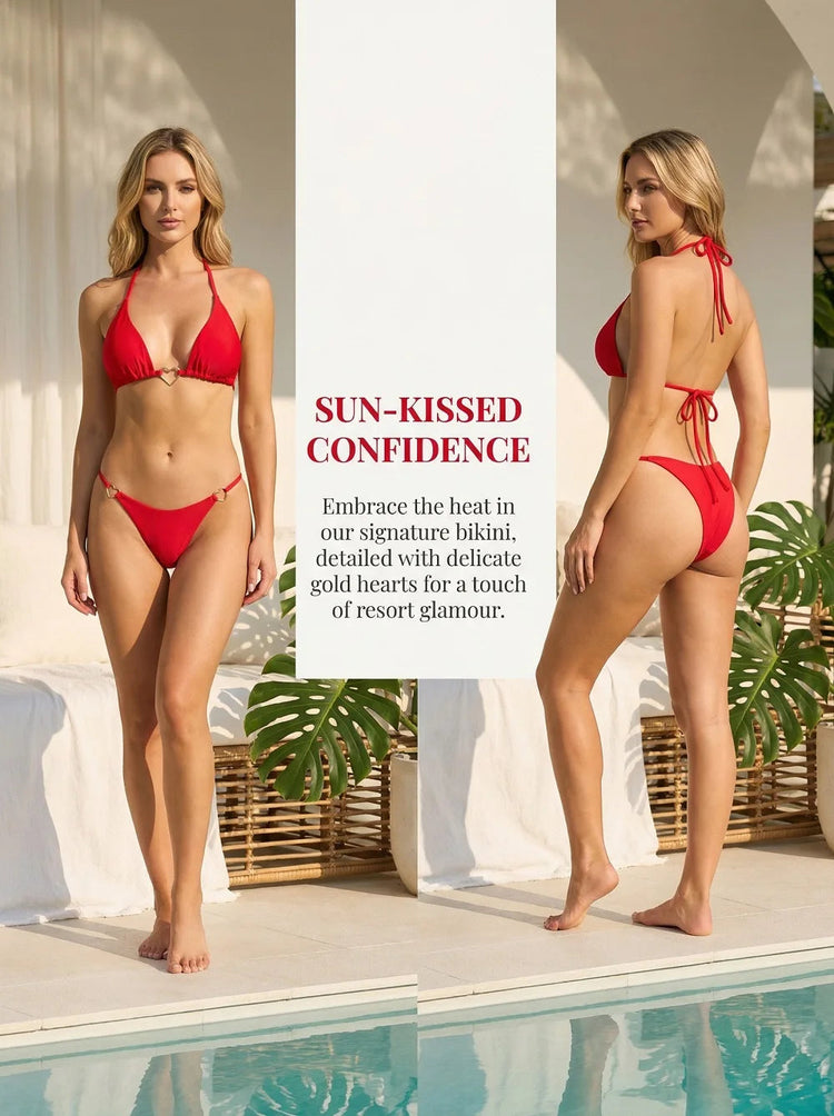 Nuovo bikini bianco a tinta unita da donna, costume da bagno alla moda con lacci a vita bassa, set due pezzi platinumshop