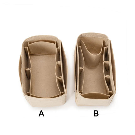 Purse Organizer Insert, Felt Bag Organizer with Zipper, Handbag & Tote Shaper, Fit For Marc Jacobs The Tote Bag PlatiNum