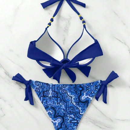 Sexy Push Up Bikini 2024 Costume da bagno donna Due pezzi Costumi da bagno Perizoma femminile Bikini Set Nuoto per costumi da bagno Biquini brasiliano platinumshop
