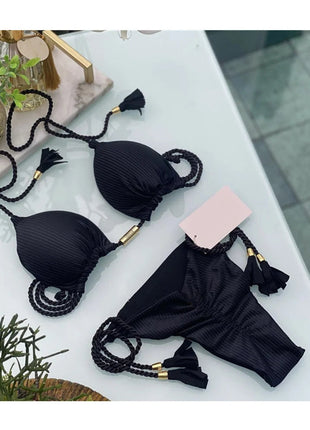 RUOTONSEPT Sexy Braiding rope Bandage Bikini Set Women's Swimsuit Two-piece Triangle Swimwear Bathing Suit Brazilian Biquinis platinumshop