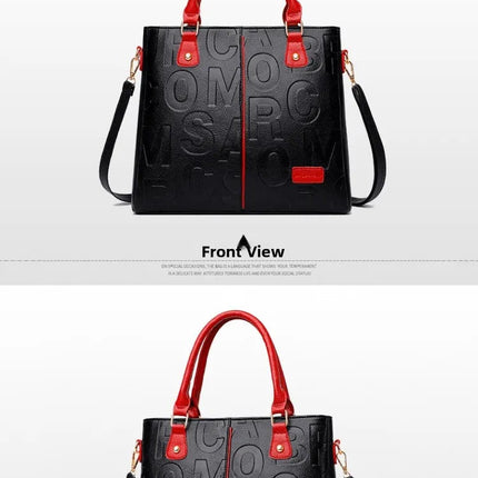 Ladies Large Capacity Leather Shoulder Bag 2025 New Style Urban Simple Tote Bag Women's Single Shoulder Bag Daily Match PlatiNum