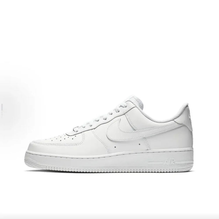 Nike Supreme  Air Force 1 “Box Label” Comfortable Low-Top Sneakers Unisex White CU9225-100