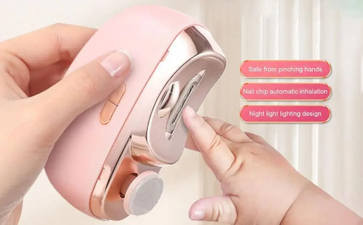 3-in-1 Electric Nail Trimmer for Seniors & Adults, Automatic Nail Clipper with Polishing, Rechargeable Safe Nail Cutter for Elderly Kids