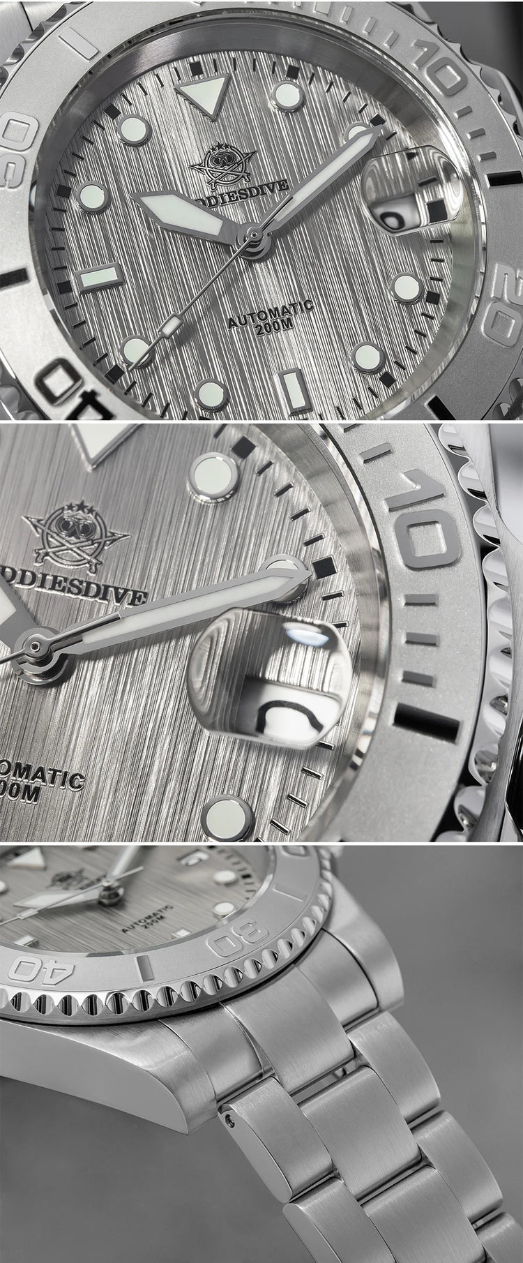 ADDIESDIVE AD2087 Men Watch Waterproof 20Bar Driver Sapphire Glass BGW9 Luminous Reloj Hombre NH35 Automatic Mechanical Watch
