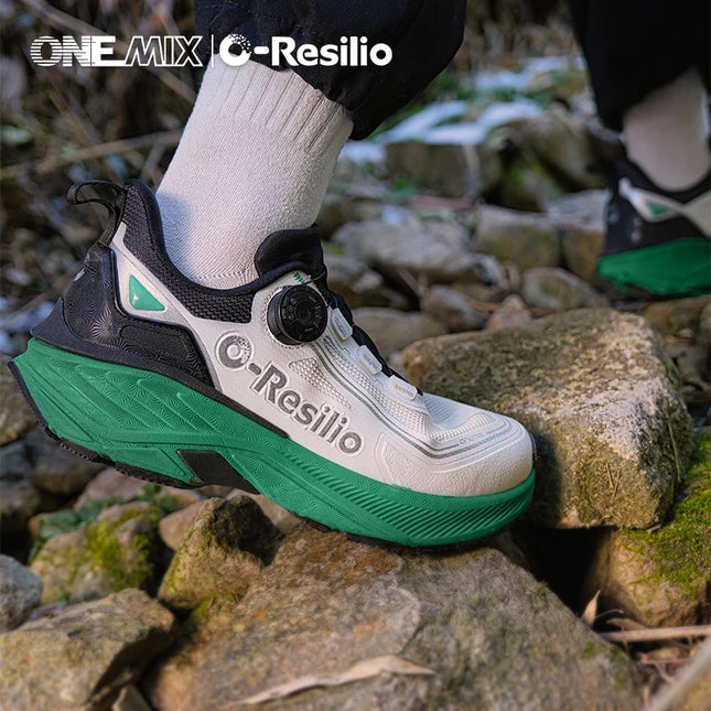 ONEMIX Scarpe Sportive Casual Impermeabili Autunno Inverno per Uomo, Scarpe da Passeggio Leggere Antiscivolo per Esterni, Scarpe da Papà per Donna PlatiNum