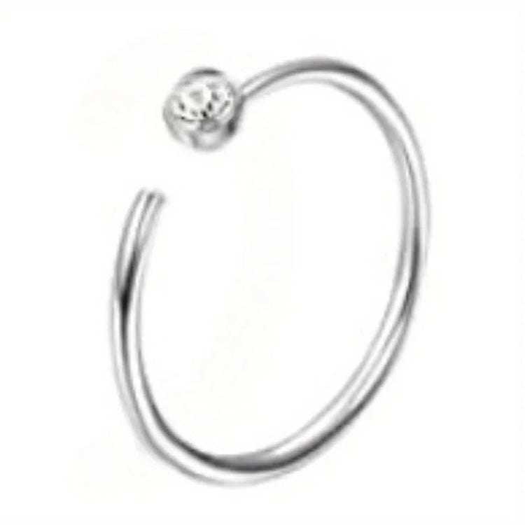 Drperfect 1pc orecchini chirurgici in acciaio inossidabile per donna uomo orecchini con retro piatto orecchini con cartilagine orecchini a cerchio con Piercing platinumshop