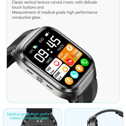 2026 Nuovo aggiornamento AI diagnostico Airbag pressione sanguigna precisa salute SmartWatch acido urico ECG lipidi nel sangue Smartwatch uomo donna platinumshop