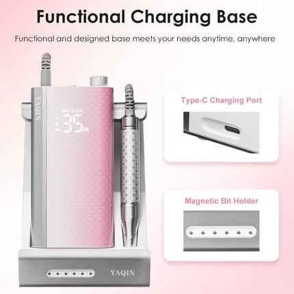 Brushless Nail Drill Professional Acrylic Gel Remover 35k RPM Nail Polish Machine Pedicure Polishing Tools