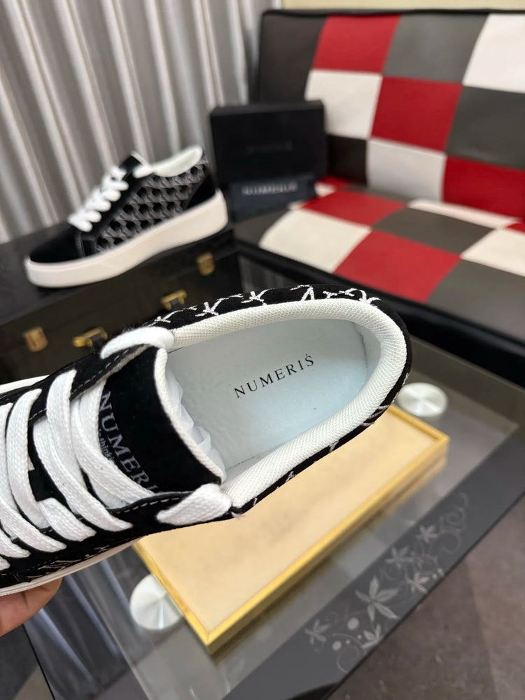 Designer Faithful Low-Top Numeris Sneakers Heightening Casual Sports White Board oes for Couples Lightweight Rubber Outsole