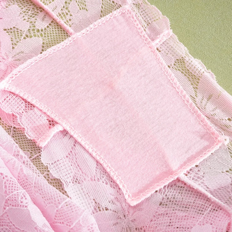 4Pcs/Set Women's Lace Panties Sexy Perspective Underwear Female Hollow Out Comfortable Underpants Low-Waist Breathable Lingerie