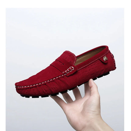 Scarpe Italiane Formali da Uomo, Mocassini in Pelle Fatti a Mano, Scarpe Casual da Guida, Slip-on di Lusso Comodi per Uomo