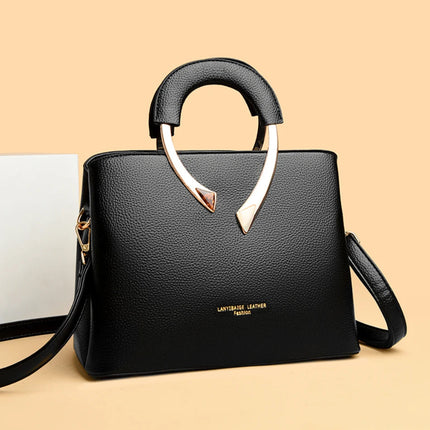 Luxury Handbags Women Bags Designer 3 Layers Soft Leather Shoulder Crossbody Sac Ladies Large Capacity Shopping Messenger Tote PlatiNum