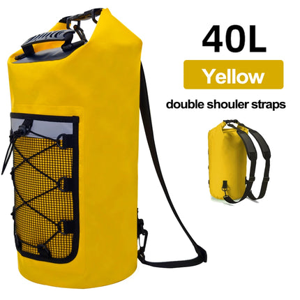 PVC Swimming Backpack Dry Bag for Women Men 10L 20L Waterproof Shoulder Kayak Trekking Drifting Rafting Surfing Boat Bag