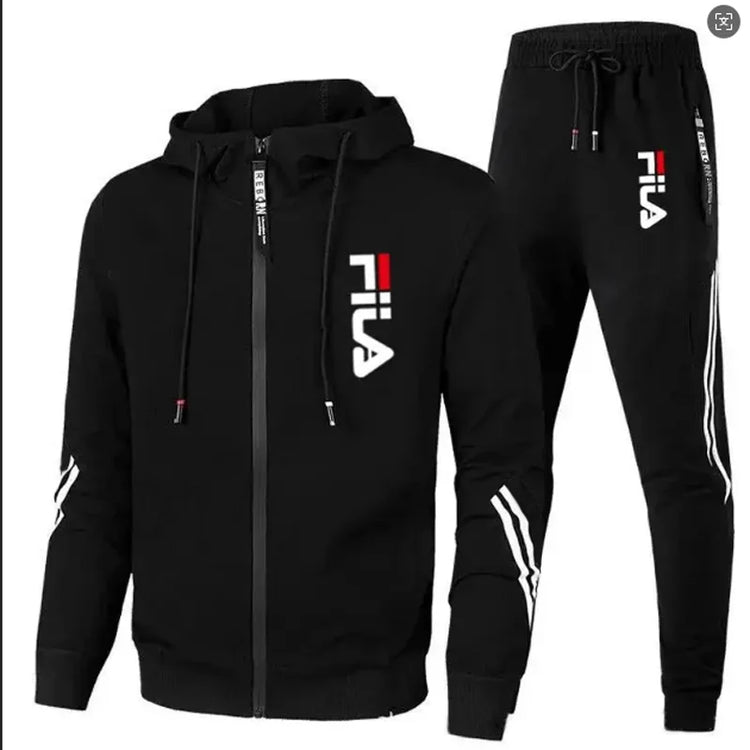 Men's 2026 Fashion Leisure Outdoor Zipper Jacket And Sports Pants Jogging Set Fitness Two-Piece Set for Spring And Autumn