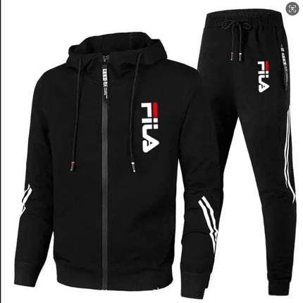 Men's 2026 Fashion Leisure Outdoor Zipper Jacket And Sports Pants Jogging Set Fitness Two-Piece Set for Spring And Autumn