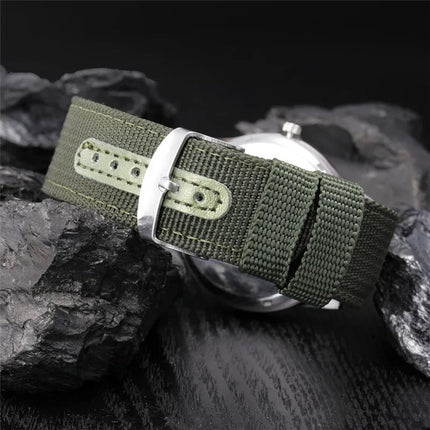 Ragazzi marca orologi economici uomo moda casual cinturino in nylon sport esercito regali data orologio da polso al quarzo fluorescente Relogio Masculino platinumshop
