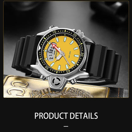 SANDA Sport orologio digitale al quarzo da uomo orologi subacquei creativi orologio da uomo con allarme impermeabile orologio con doppio Display Relogio Masculino platinumshop