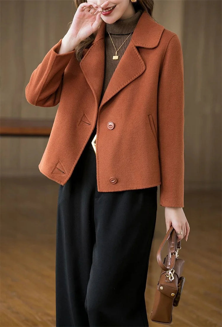 Coats Women The Spring Autumn 2025 The New Short Jacket Fashionable Versatile The Woolen Coat Worn By The Mother Overwear Female