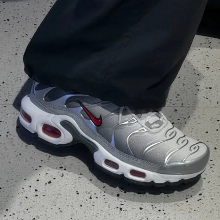Nike Air Max Plus TN Metallic Silver Cool Grey Unisex Comfortable Air Cushion Durable Casual Jogging Running Shoes HM9654-001