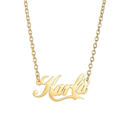 Collana con ciondolo personalizzato di grandi dimensioni, catena cubana spessa, collana con nome di personalizzazione hip-hop, gioielli di moda PlatiNum