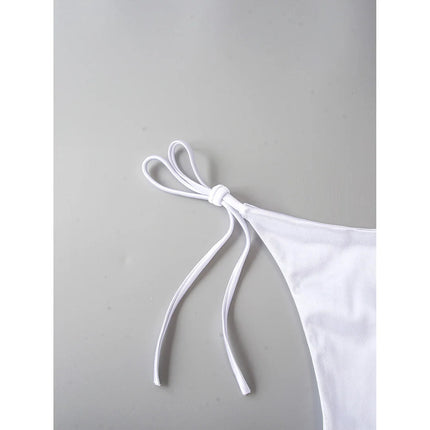 Sexy 13 colori Halter Satin Bikini brasiliano Donna Costumi da bagno Costume da bagno femminile Bikini a due pezzi Bagnante Costume da bagno Swim V4966 platinumshop