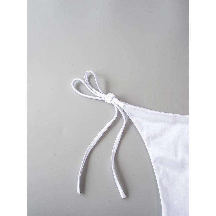 Sexy 13 colori Halter Satin Bikini brasiliano Donna Costumi da bagno Costume da bagno femminile Bikini a due pezzi Bagnante Costume da bagno Swim V4966 platinumshop