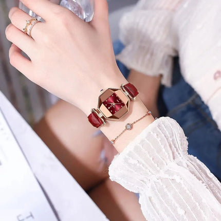 POEDAGAR Orologio da donna di alta qualità Orologi al quarzo in pelle impermeabile per donna Orologio da polso da donna casual di moda di lusso regalo Reloj platinumshop