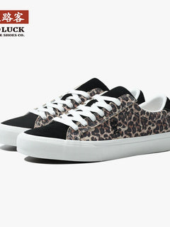 Goluck Classics Sneakers Stylish Leopard Vulc Skateboard Shoes Shock Absorption Encapsulated Men&Women Durable Comfortable Spo