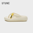 UTUNE 2026 NUOVE infradito da donna con suola spessa - sandali con plateau con altezza crescente, pantofole da spiaggia estive ammortizzate leggere
