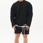 Mens Summer Cotton Sets Loose Sweatshirts Two-piece Kits Training Hoodie Pullover Hooded With Shorts Jogging Suits Streetwears PlatiNum