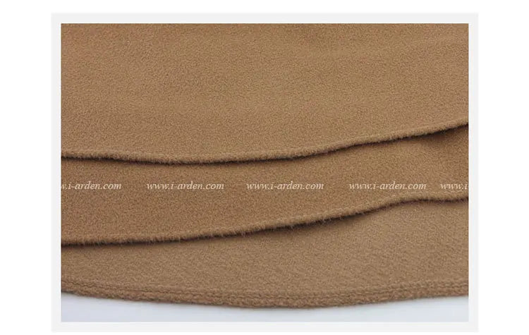 women woolen coat 2026 New fitted mid-length woolen coat double-breasted thickened overcoat + belt women's clothing