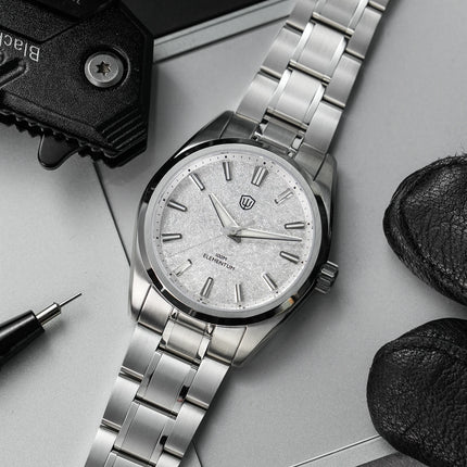 Watchdives WD0003C 38mm Watch VH31 Sweep Seconds Quartz Movement Stainless Steel Watch Elementum Original Design Men Wristwatch
