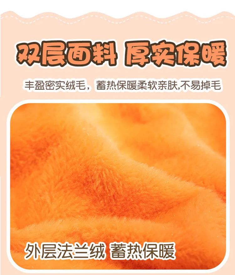 Anime Fox Cloak Fox Cape Cartoon Cloak Coral Fleece Keep Warm Air Blankets Cosplay Costumes Lovely Soft Birthday Valentine Gifts