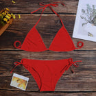 Set bikini perizoma da donna, costume da bagno sexy in stile bandage, costume da bagno brasiliano, accessori estivi per vacanze, spiaggia, piscina platinumshop