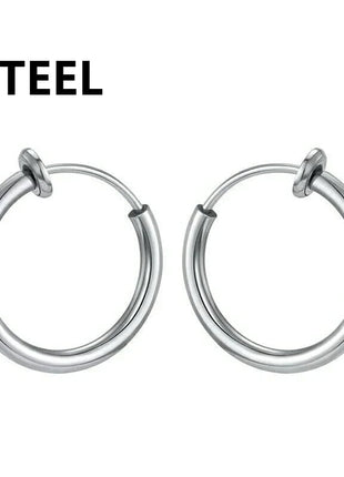 1/16 paia di orecchini a bottone magnetici da uomo in acciaio inossidabile con croce Non penetrante orecchini a cerchio Unisex CZ Magnet Clip on Earring platinumshop