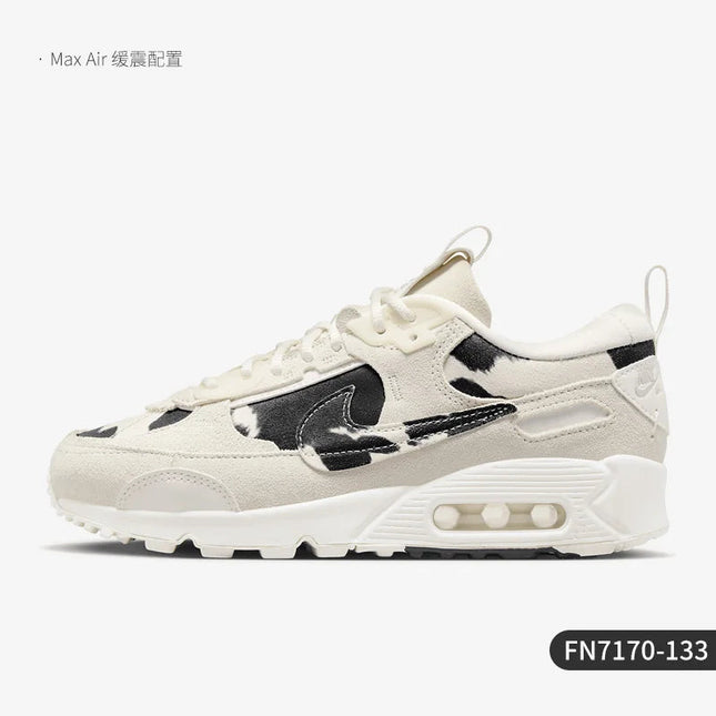 Nike Official Genuine Air Max 90 Men's and Women's Air Cushion Running Shoes FN7170-133 PlatiNum