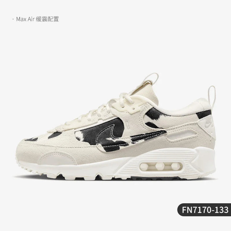 Nike Official Genuine Air Max 90 Men's and Women's Air Cushion Running Shoes FN7170-133 PlatiNum