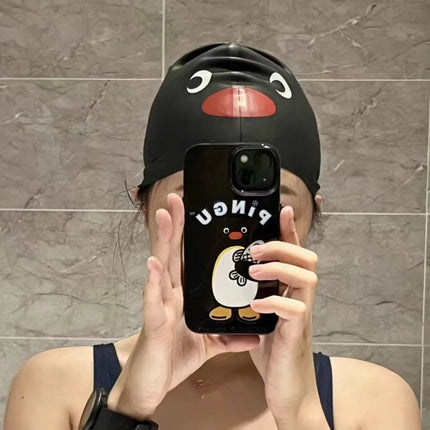 Nuovo cuffia da nuoto elastica Cappello da nuoto in silicone impermeabile allargato Comodo cappello da nuoto professionale con protezione per le orecchie