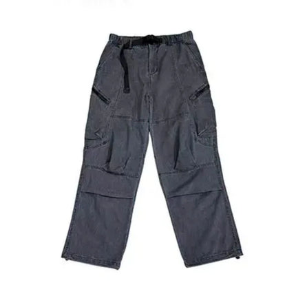 American Streetwear Multi-Pocket Cargo Pants Men High Quality Fashion Baggy Pants Plus Size Black Army Straight-Leg Trousers