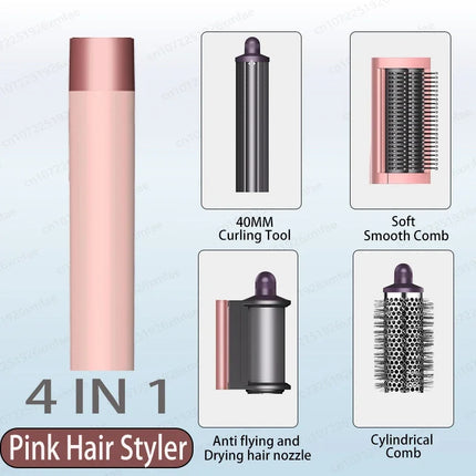 6 in 1 Professional Hot Air Styler Negative Ion Multi Hair Styler Set for Auto Curling Hair Styling Tools Best Gift for Women