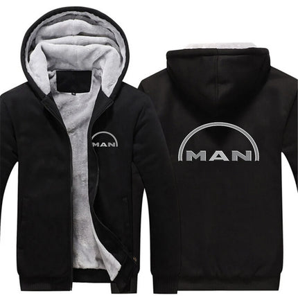 Truck man Men Autumn Winter Cotton Hoodies Warm Casual Comfortable Padded Thickened Down Jacket New Double-Sided Coat